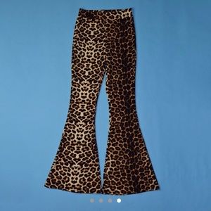 Leopard Flare Pants
